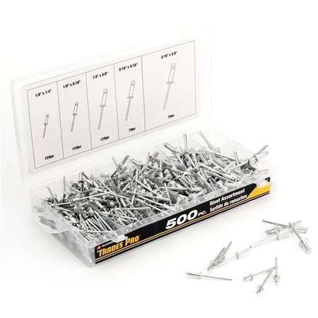 Alltrade Tools Trades Pro® 500 pc Aluminum Rivet Assortment - 836341 836341